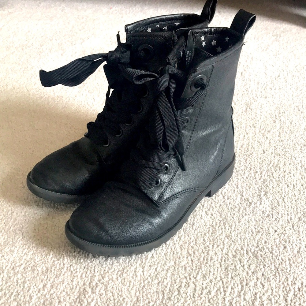 Girls Combat Boots size 1